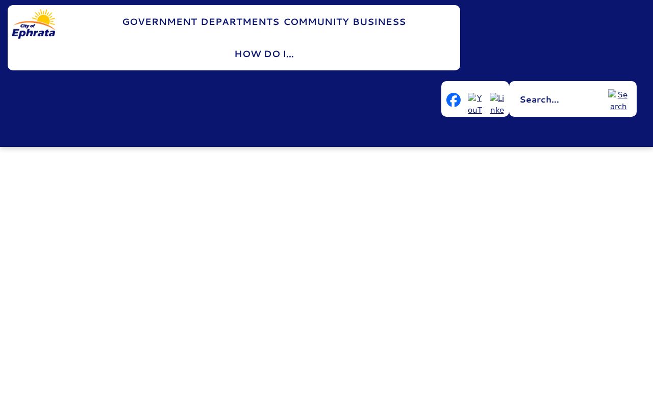 Ephrata criminal records and city government information